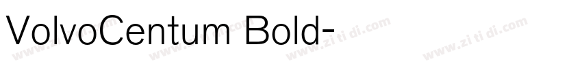 VolvoCentum Bold字体转换
